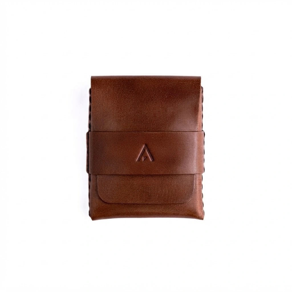 Billetera Fold de Cuero — AUVERN | Marrón