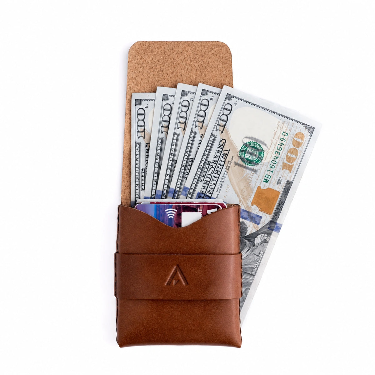 Billetera Fold de Cuero — AUVERN | Marrón