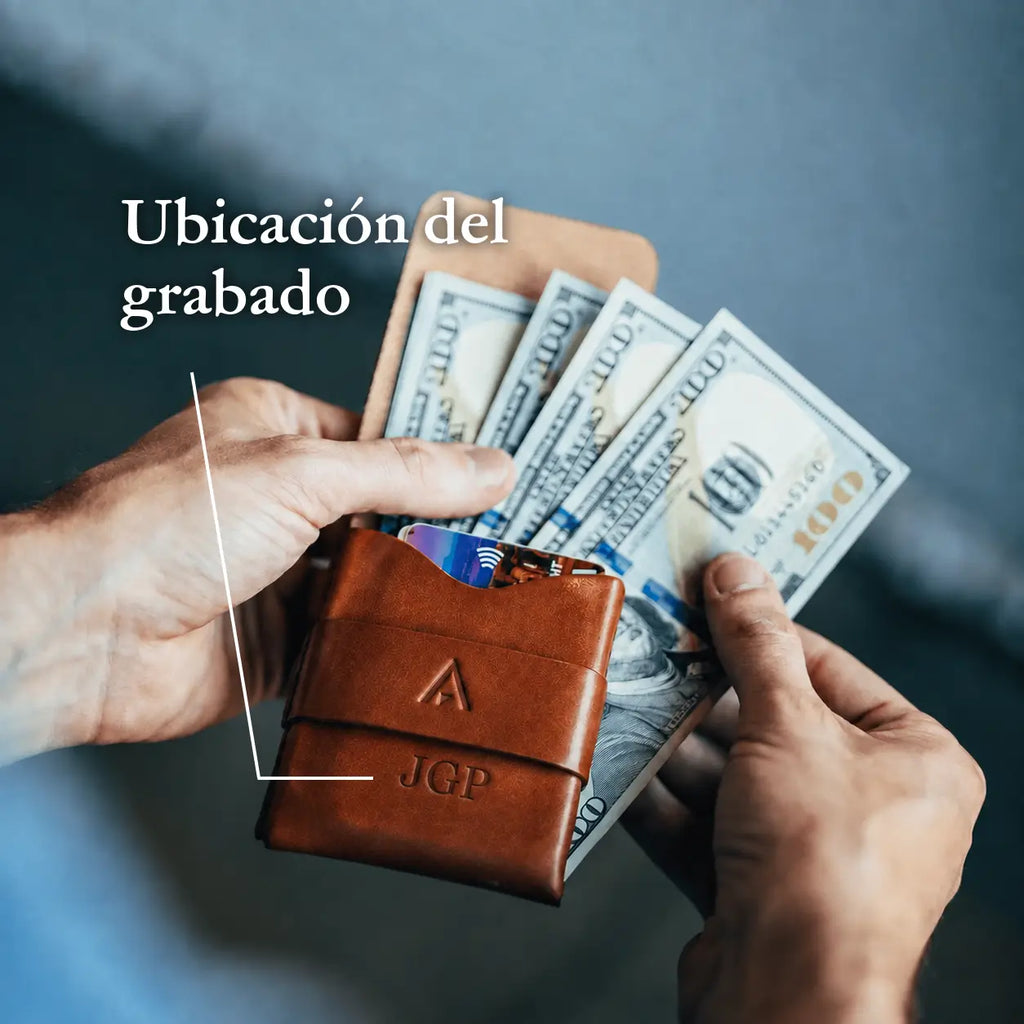 Billetera Fold de Cuero — AUVERN | Marrón